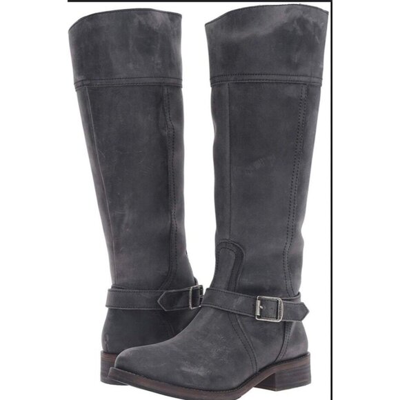 Wolverine boots womens 9.5 gray vegan leather margot tall riding fits like 9 - Picture 1 of 9